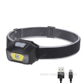 New Motion Sensor Rechargeable Head Torch COB Wide Beam Led Head Lamp For Camping Outdoor And Household